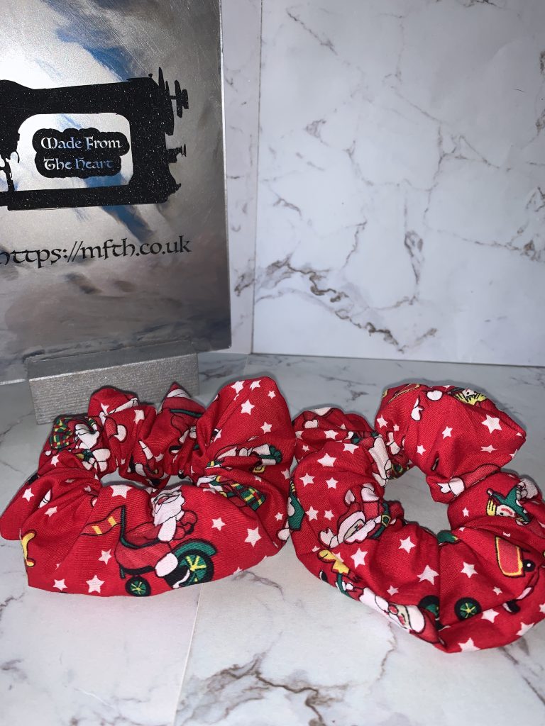 Vintage cotton santa print