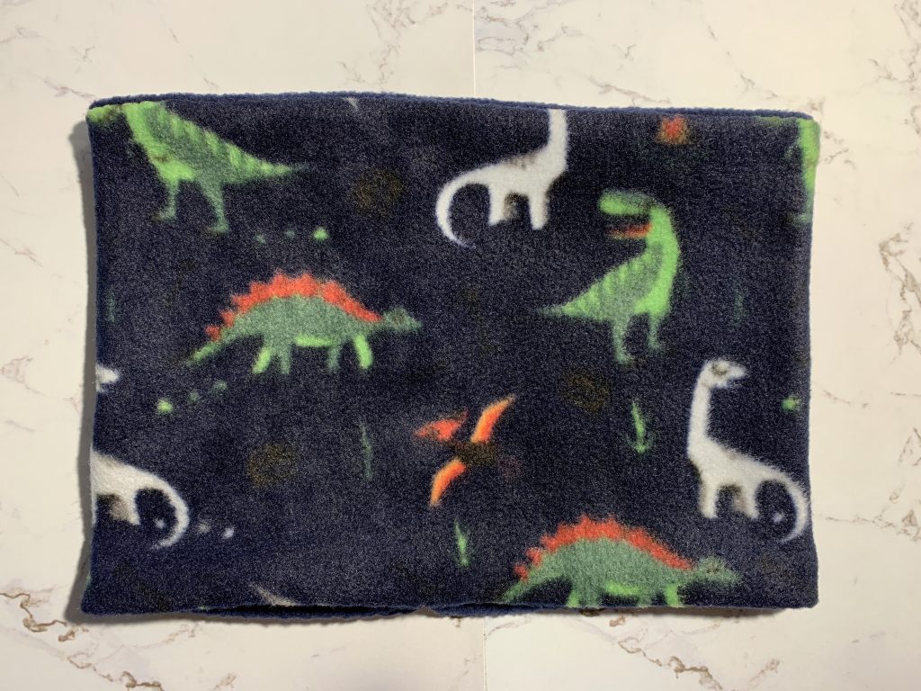 Navy Fleece and Dino Fleece Snood - made from antipill polar fleece, a great way to stay warm