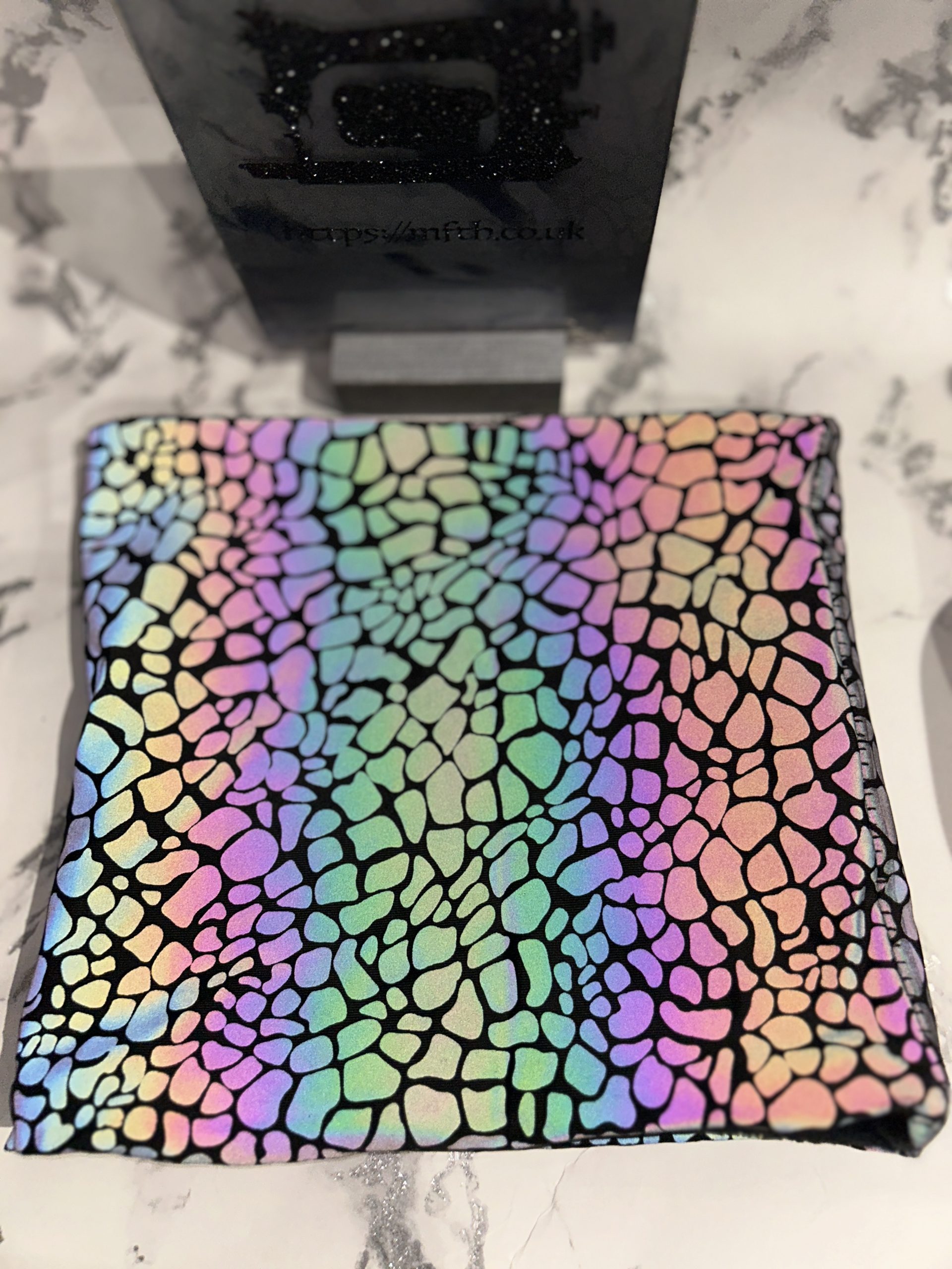 Black Fleece Holographic Lightup Stretch Jersey